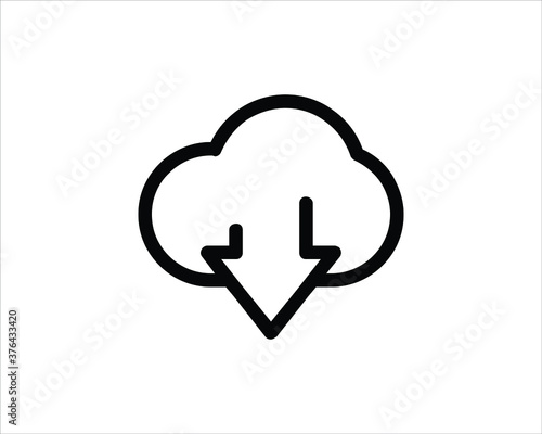 cloud computing icon vector illustration