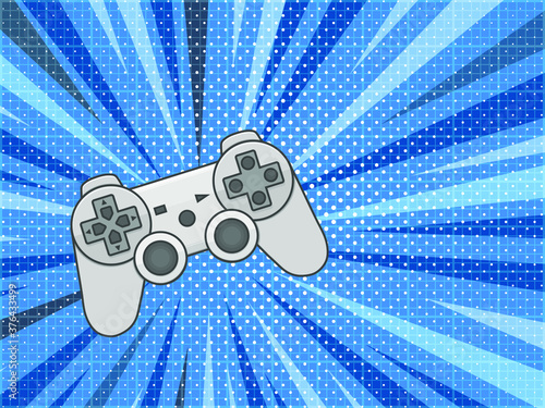 Video game controller Gadgets and devices Pop art background