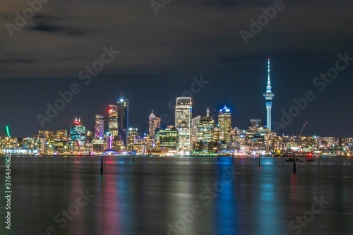 Wallpaper Mural auckland skyline at night Torontodigital.ca