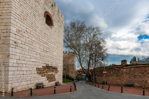 Yerkapi Gate of Bursa Castle. Bursa is populer tourist destination in Turkey. photo