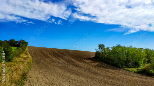 plowed field in the Czech Republic