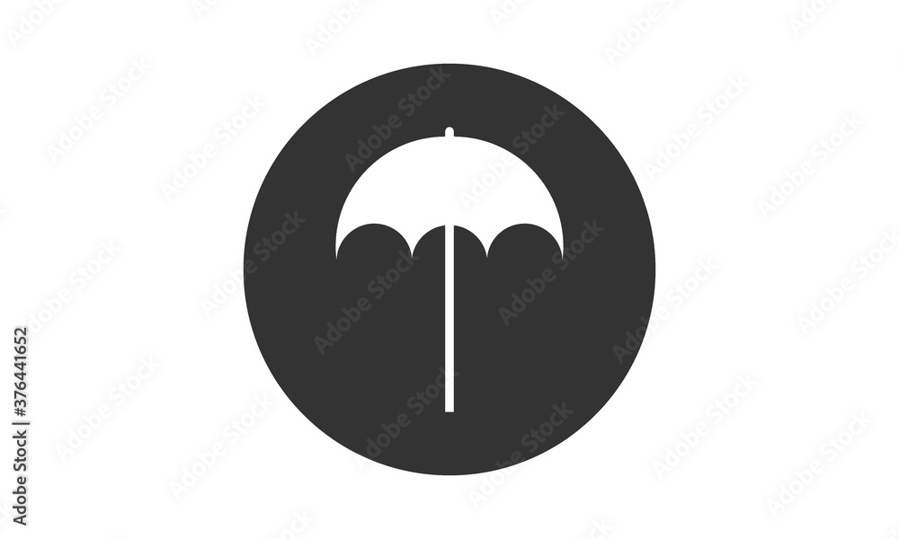umbrella logo vector