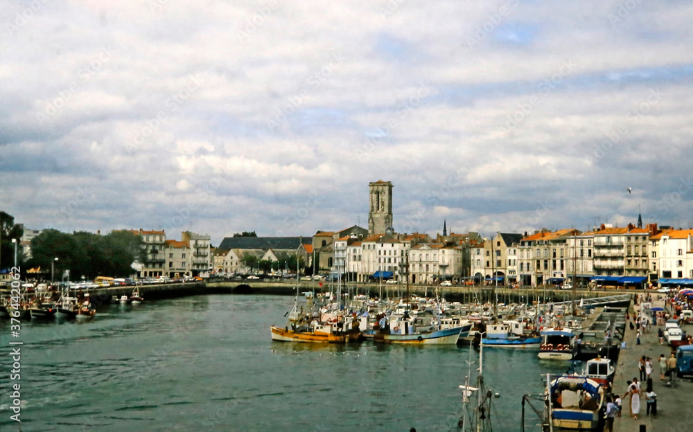 La Rochelle, France, in the 1980s, seaport