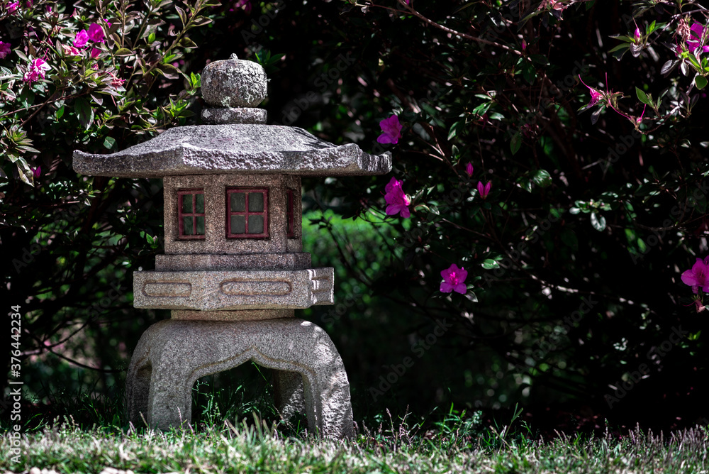 Obraz premium Japanese style garden in Campos do Jordão, Brazil, park amantikir