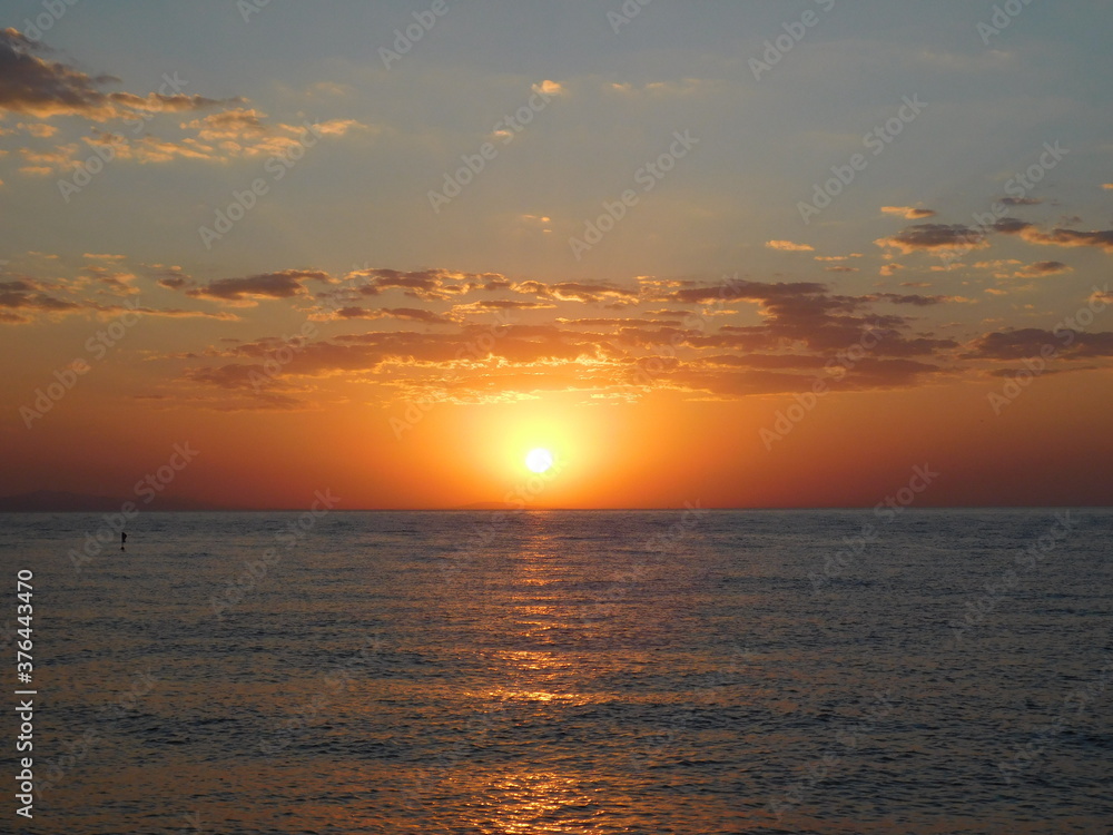 Sunrise over the sea