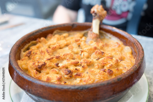 Rustic toulouse-Style Cassoulet - stew of white beans, duck confit and French garlic sausages