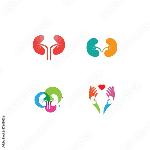 kidney logo vector
