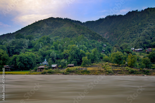 landscape of Neealm valley , Kashmir, Pakistan  photo
