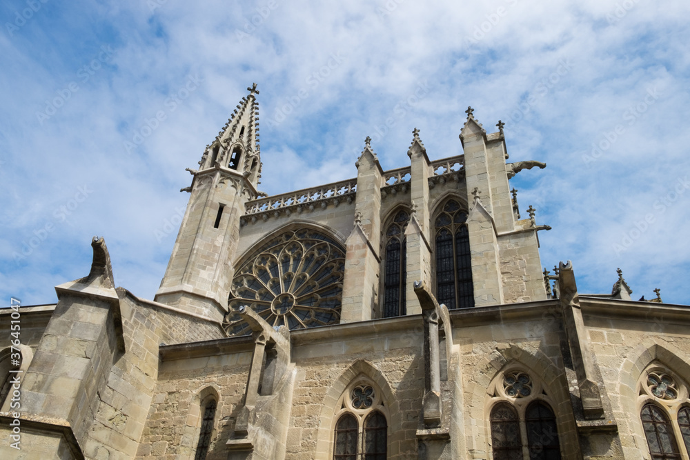 Fototapeta premium The medieval castle Cité de Carcassonne in Occitanie, France