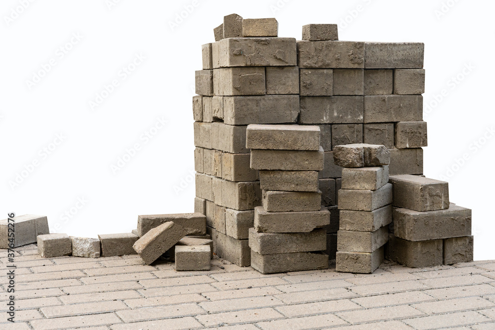 pavement tile folded for the reconstruction of a walkway. Paving blocks the main paving material for pavements. pavement tile folded for the reconstruction of a walkway. Paving blocks the main paving material for pavements.