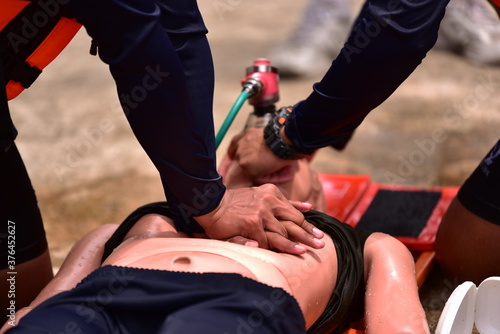 Obraz na płótnie cpr training