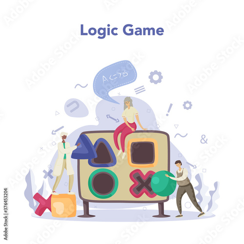 Logic game. Scientist systematicly study of the forms of inference.