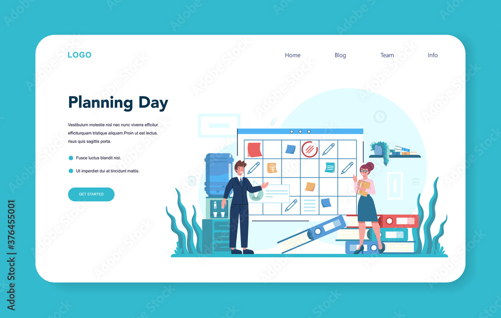 Secretary web banner or landing page. Receptionist answering Secretary web banner or landing page. Receptionist answering