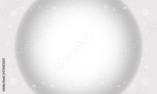 Christmas background with snow globe and stars. Special frame sparkling for winter and love presentations