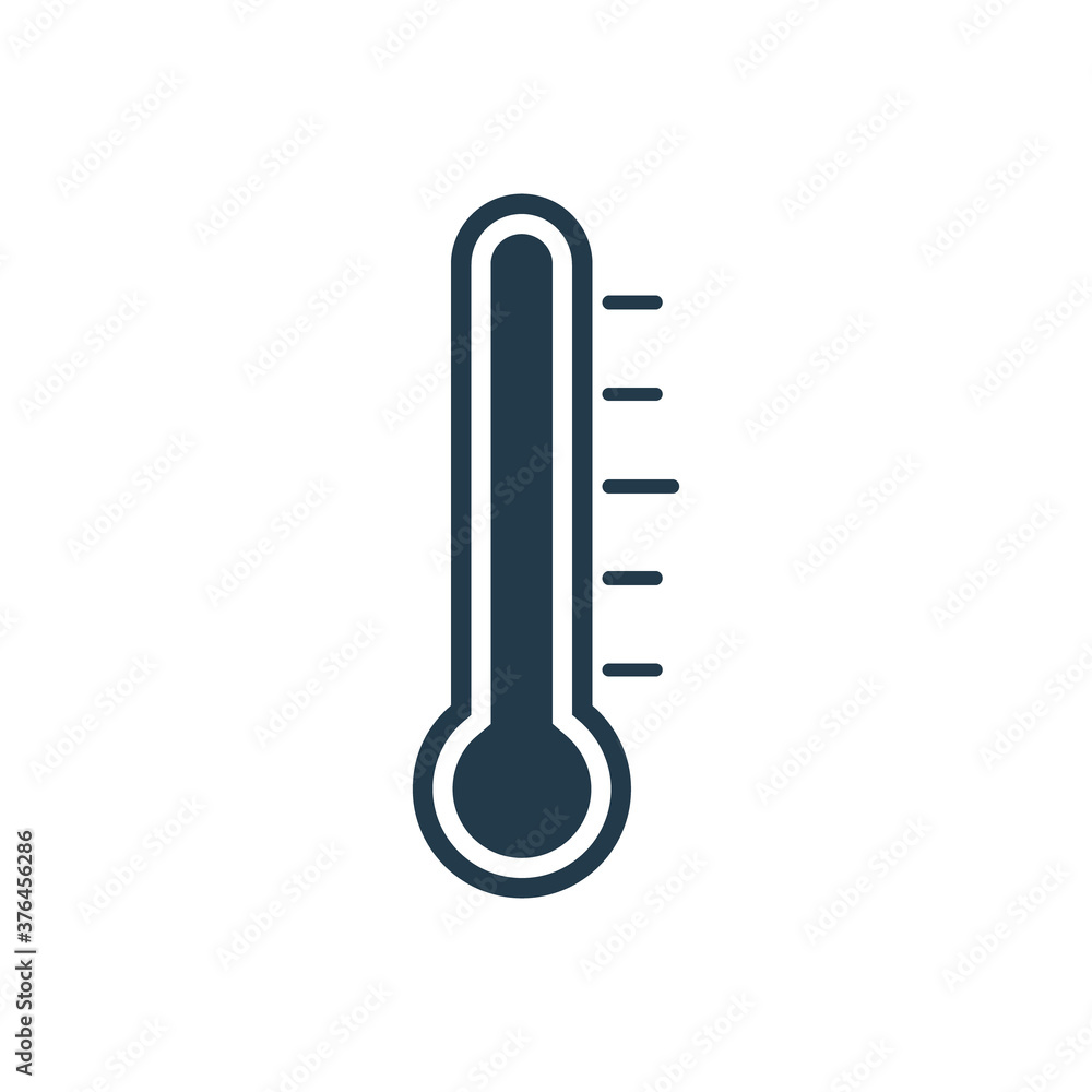 Thermometer icon isolated on white. Medical device vector illustration. Thermometer icon isolated on white. Medical device vector illustration.