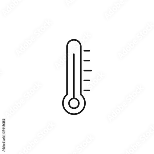 Thermometer line icon vector isolated