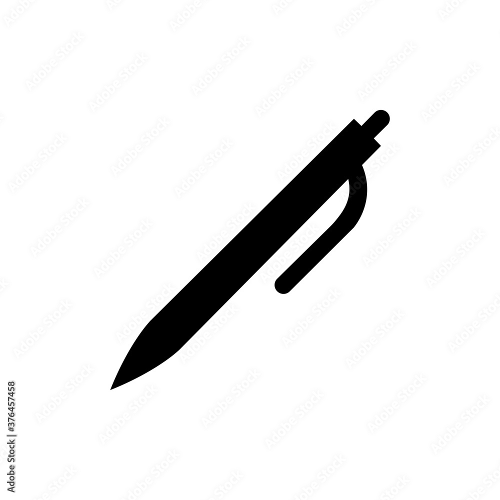 Pen black sign icon. Vector illustration eps 10 Pen black sign icon. Vector illustration eps 10