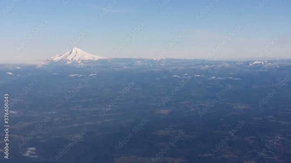 Aerial view of Mt. Hood