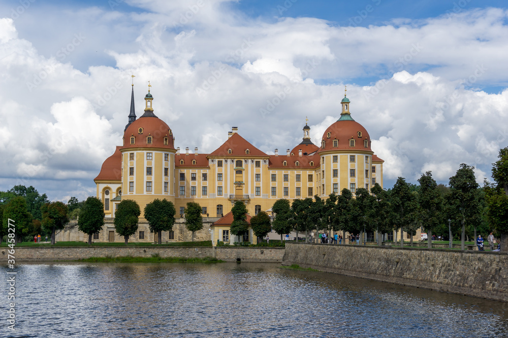 view of the Moritzburg Castle in Saxony
