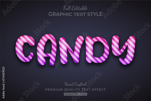 Candy Editable Text Style Effect Premium