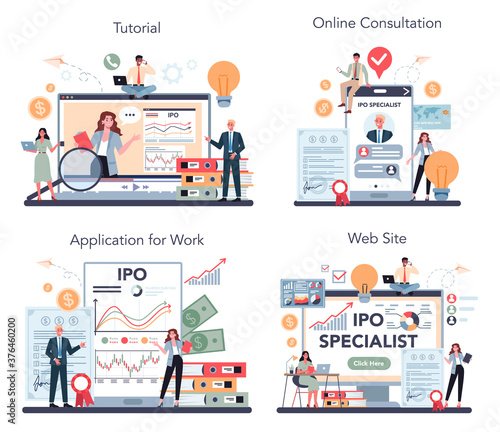 Initial Public Offerings specialist online service or platform set