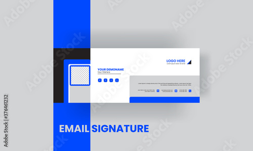 Email Signature Design template with a modern look