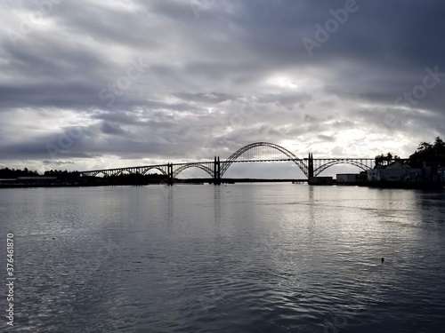 Newport Oregon Bridge at Sunset © Mark
