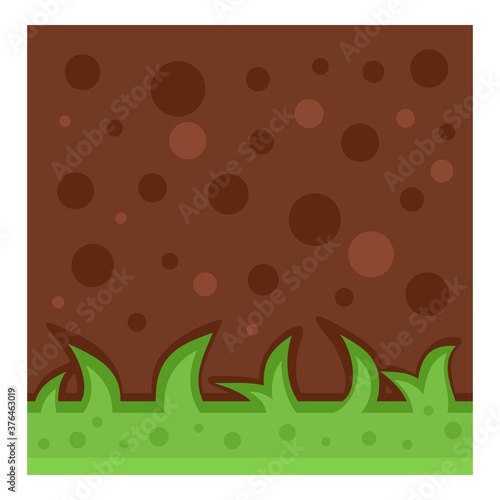 Game platform nature icon. Flat illustration of game platform nature vector icon for web design