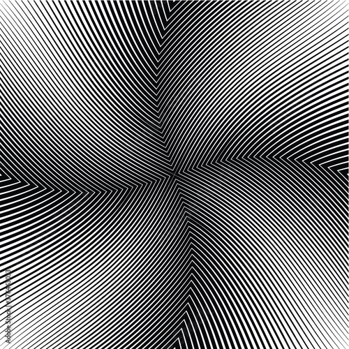Abstract warped Diagonal Striped Background . Vector curved twisted slanting, waved lines texture

