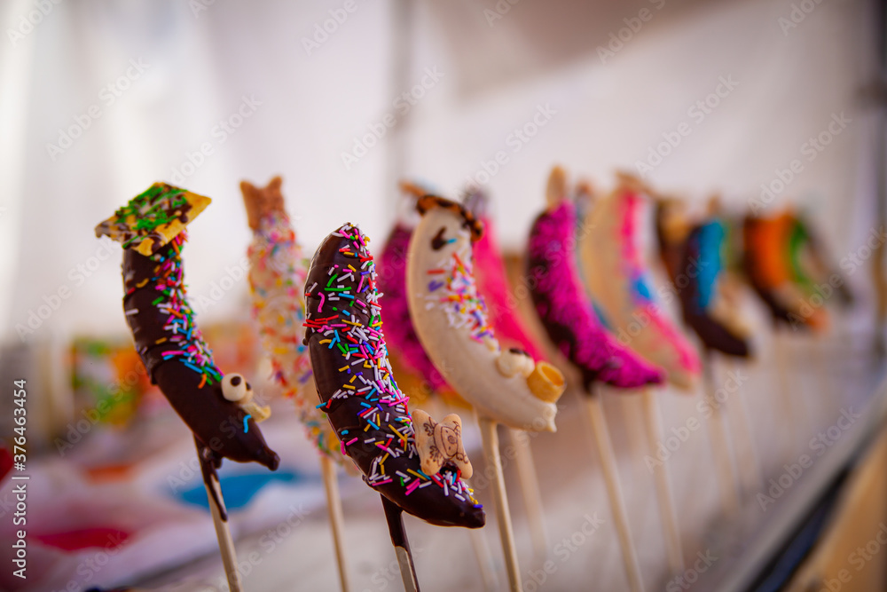 屋台のチョコバナナ Stock Photo Adobe Stock