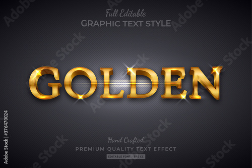 Golden Editable 3D Text Style Effect Premium © Dark Anchor