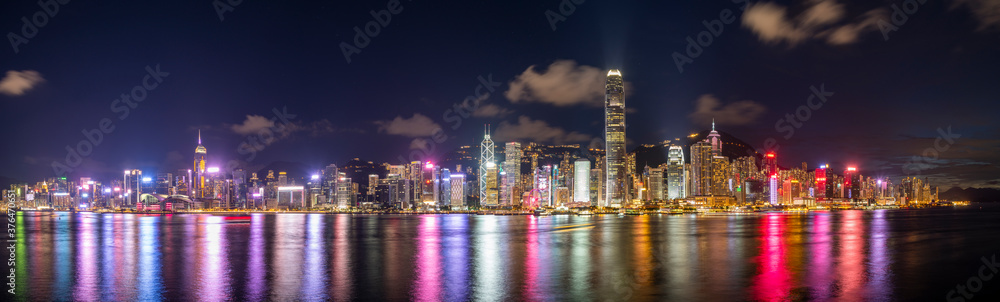Fototapeta premium Hong Kong Cityscape at Night