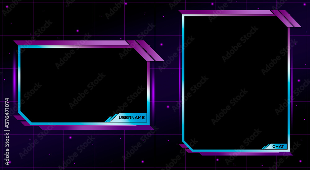 Twitch Chat Box Overlay Purple Twitch Overlay (Download Now) 