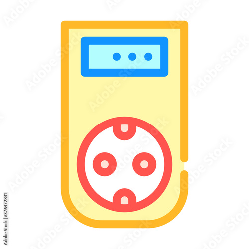 wattmeter measuring equipment color icon vector illustration photo