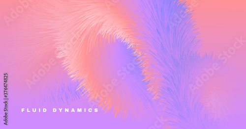 Pink Wave Fluid. 3d Graphic...