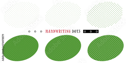 Handwriting ring dots