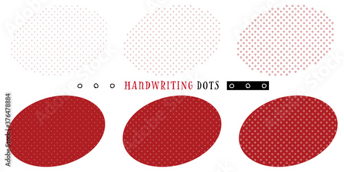 Handwriting ring dots