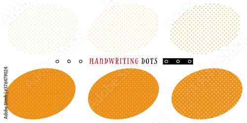 Handwriting ring dots