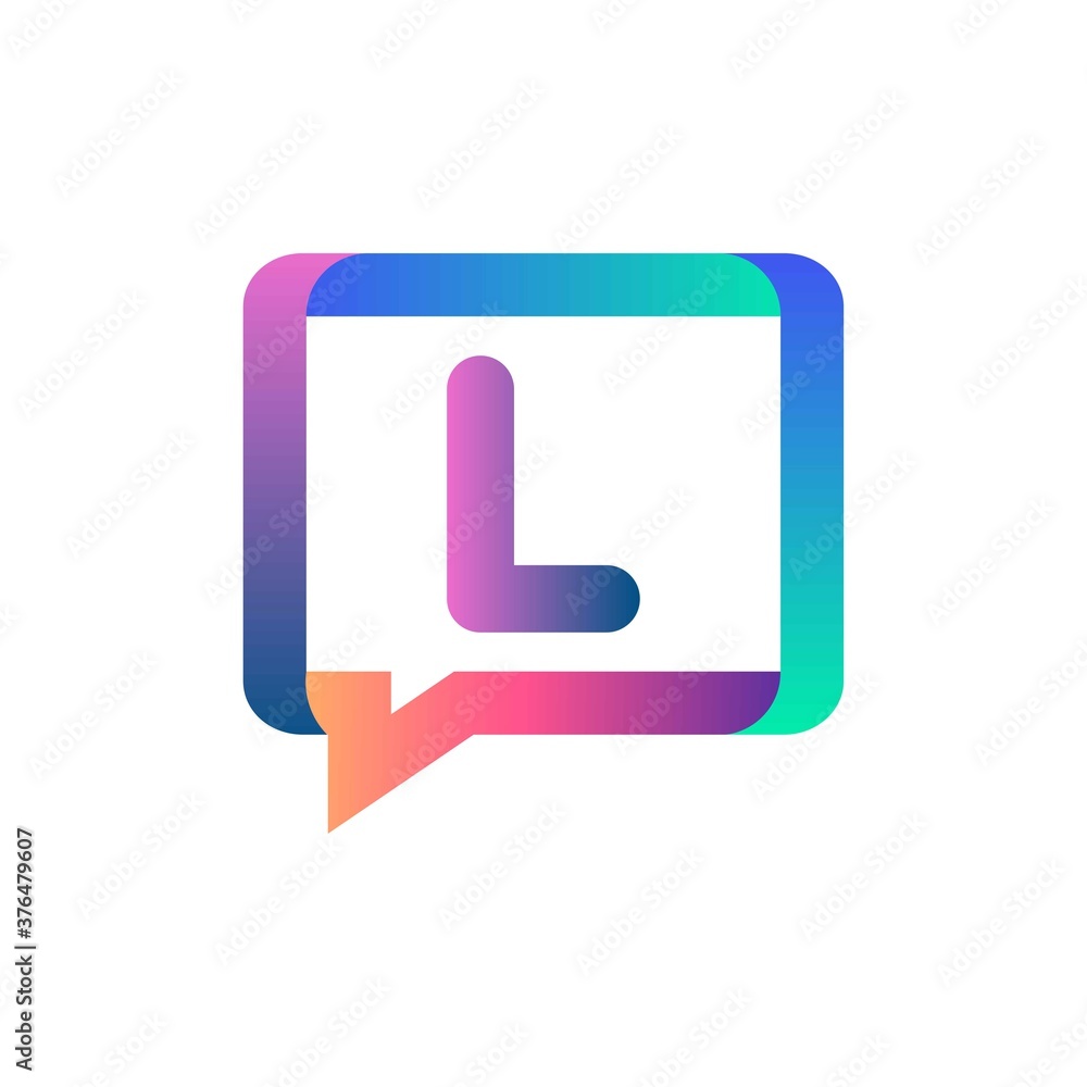 l letter colorful on rectangle chat icon logo.l chat logo minimalist template using modern and gradient style.l letter logo.l letter chat logo l letter colorful on rectangle chat icon logo.l chat logo minimalist template using modern and gradient style.l letter logo.l letter chat logo