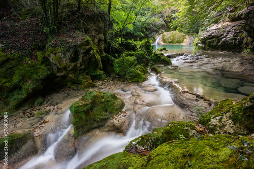 nacedero del rio Urederra  parque natural de Urbasa-Andia comunidad foral de Navarra  Spain
