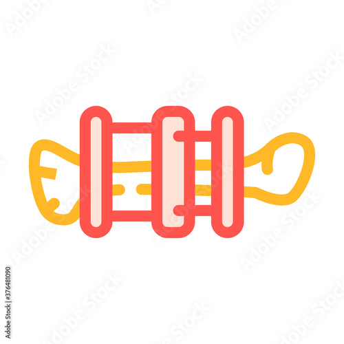 Ilizarov apparatus color icon vector isolated illustration photo