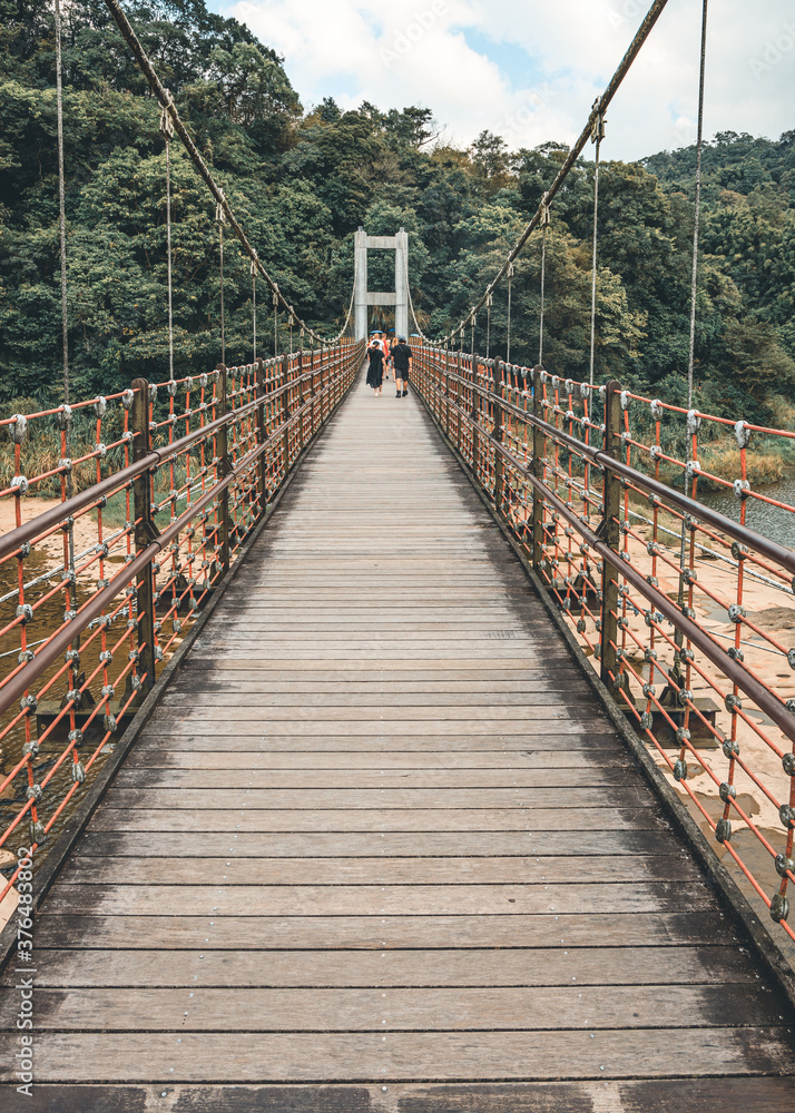 Fototapeta premium Hängebrücke in Taiwan