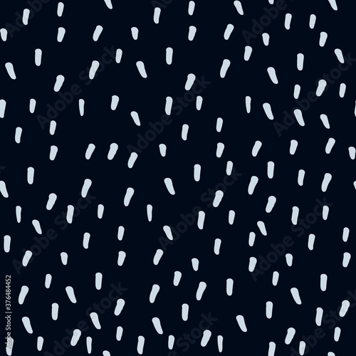 Seamless repeating pattern with tiny hand drawn speckles. Black and white vector background for surface design and other design projects