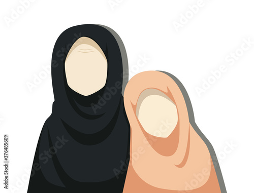 A grandmother and her granddaughter