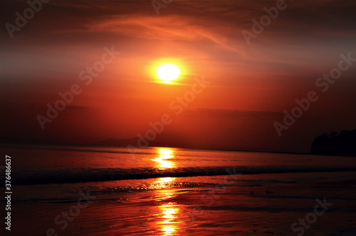 sunset over the sea © SunnyRandhawa