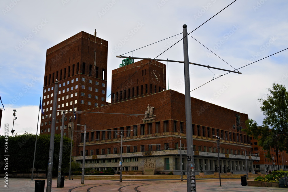 Φωτογραφία Oslo city hall, home of town administration for the municipality of Oslo