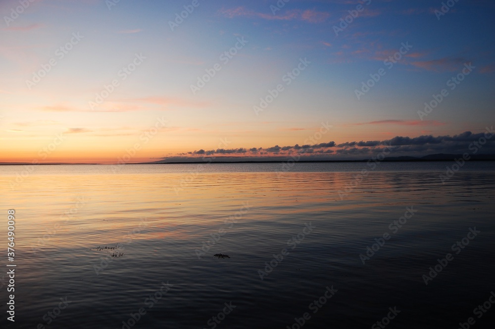 sunset over the ocean