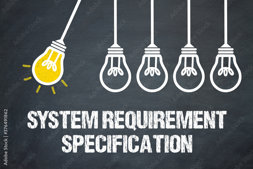 Fototapeta premium System Requirement Specification