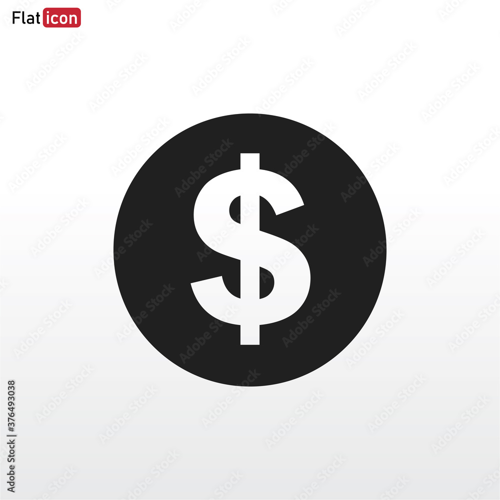Dollar icon vector . money sign Dollar icon vector . money sign