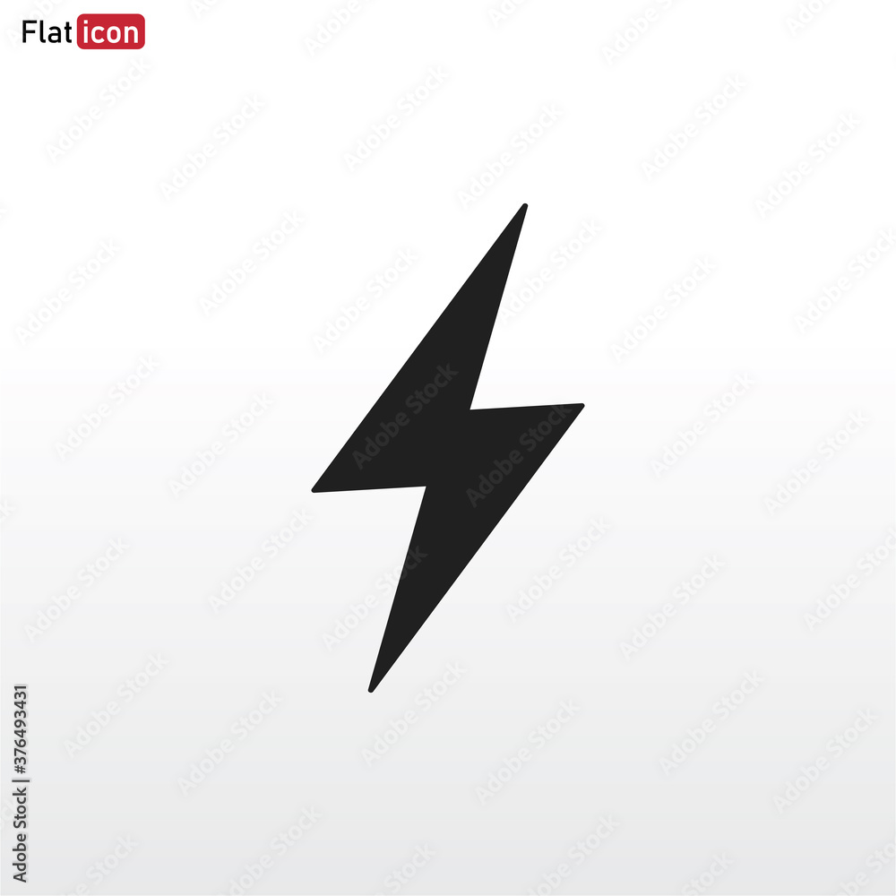 Flash icon vector . lightning sign Flash icon vector . lightning sign